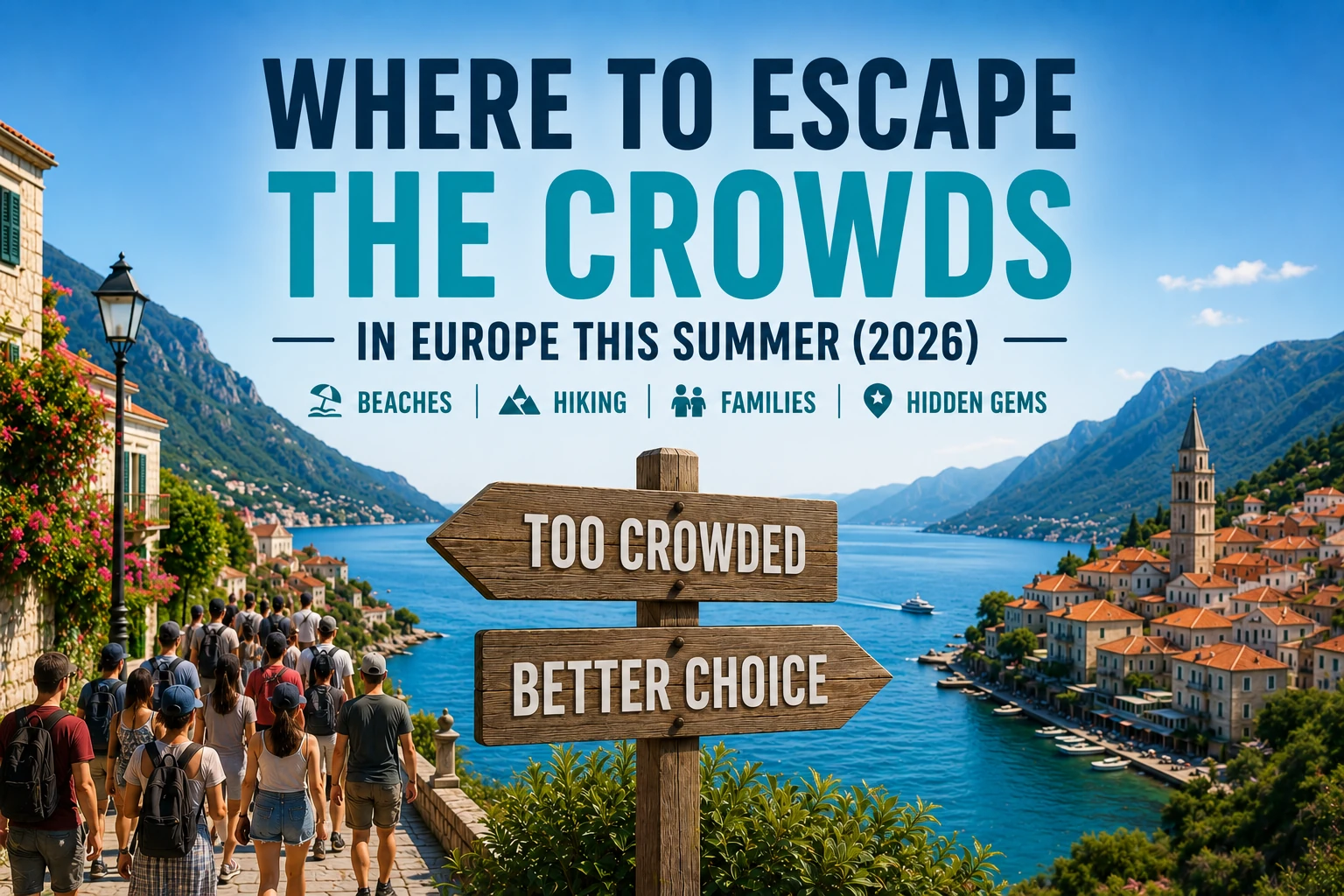 Quiet alternatives to crowded European destinations in summer 2026